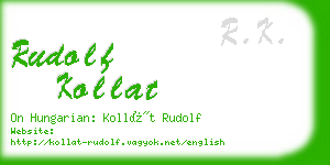 rudolf kollat business card